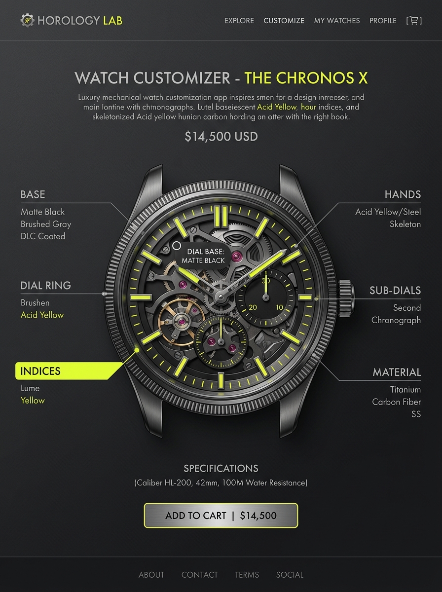 Desarrollo web a medida con animaciones fluidas para Watch Modding